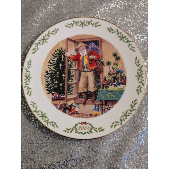 Lenox International Victorian Santa Christmas Ltd Ed Plate Collection Chile 2004 - Picture 3 of 12